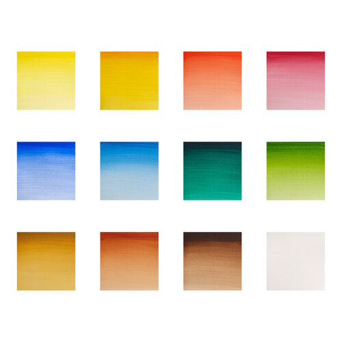 Cotman Winsor & Newton Cotman Aquarelverf Pocket Box 12 halve napjes + 1 penseel Cotman Winsor & Newton Cotman Aquarelverf Pocket Box 12 halve napjes + 1 penseel