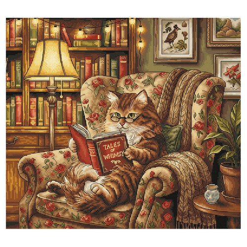 AVA Stitch Ava Stitch Borduurpakket Reading Corner AVA Stitch Ava Stitch Borduurpakket Reading Corner