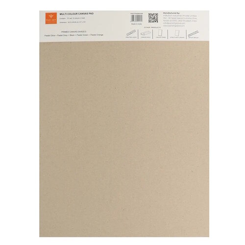 Pan Art Katoen Canvas verfblok multikleur 340 grams 10 vel Pan Art Katoen Canvas verfblok multikleur 340 grams 10 vel