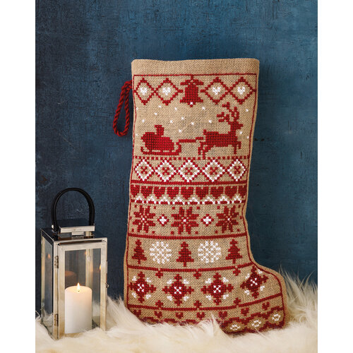 Permin Permin Borduurpakket Kerstsok Christmas motifs Permin Permin Borduurpakket Kerstsok Christmas motifs