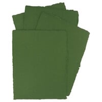Pan Art Groen Deckle-edge papier egaal 100% katoen 22 x 28 cm 10 vel