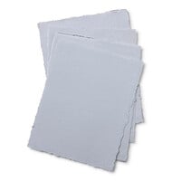 Pan Art Blauwgrijs Deckle-edge papier egaal 100% katoen 22 x 28 cm 10 vel