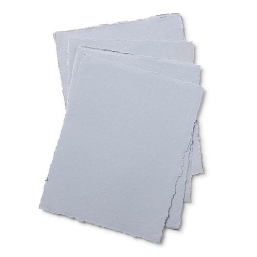 Pan Art Pan Art Blauwgrijs Deckle-edge papier egaal 100% katoen 22 x 28 cm 10 vel Pan Art Pan Art Blauwgrijs Deckle-edge papier egaal 100% katoen 22 x 28 cm 10 vel