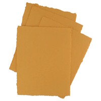 Pan Art Koper Deckle-edge papier egaal 100% katoen 22 x 28 cm 10 vel