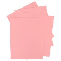 Pan Art Roze Deckle-edge papier egaal 100% katoen 22 x 28 cm 10 vel