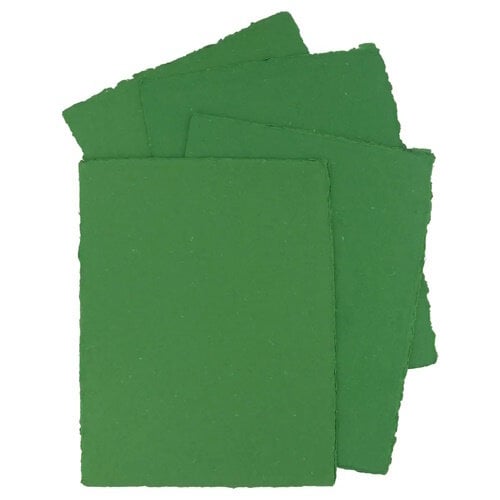 Pan Art Pan Art Emerald Deckle-edge papier egaal 100% katoen 22 x 28 cm 10 vel Pan Art Pan Art Emerald Deckle-edge papier egaal 100% katoen 22 x 28 cm 10 vel