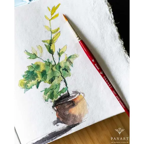Pan Art Pan Art Donkerbruin Deckle-edge papier egaal 100% katoen 22 x 28 cm 10 vel Pan Art Pan Art Donkerbruin Deckle-edge papier egaal 100% katoen 22 x 28 cm 10 vel