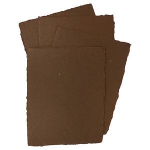 Pan Art Pan Art Donkerbruin Deckle-edge papier egaal 100% katoen 22 x 28 cm 10 vel Pan Art Pan Art Donkerbruin Deckle-edge papier egaal 100% katoen 22 x 28 cm 10 vel