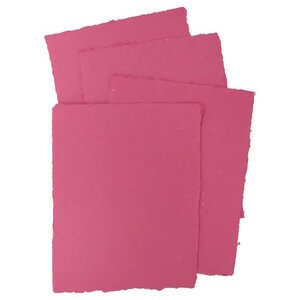 Pan Art Pan Art Donkerroze Deckle-edge papier egaal 100% katoen 22 x 28 cm 10 vel Pan Art Pan Art Donkerroze Deckle-edge papier egaal 100% katoen 22 x 28 cm 10 vel