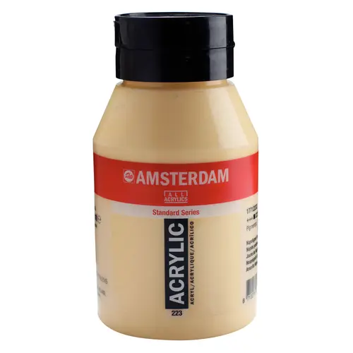 Amsterdam Amsterdam Acrylverf 1000 ml Napelsgeel Donker 223 Amsterdam Amsterdam Acrylverf 1000 ml Napelsgeel Donker 223