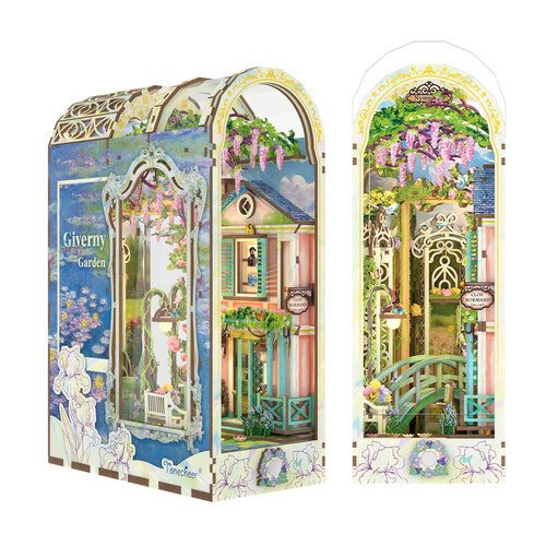 Robotime 3D Modelbouwpakket Tonecheer DIY Book Nook Giverny Garden Robotime 3D Modelbouwpakket Tonecheer DIY Book Nook Giverny Garden