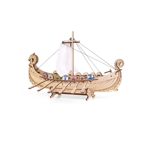 Eco Wood Art Eco Wood Art 3d Drakkar Bouwpakket Eco Wood Art Eco Wood Art 3d Drakkar Bouwpakket