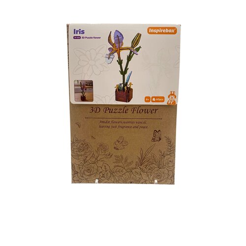 Inspirebox 3D bouwpakket Iris Inspirebox 3D bouwpakket Iris