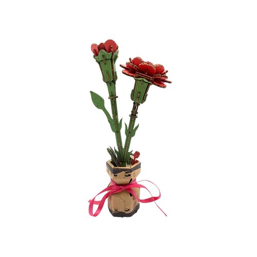Inspirebox 3D bouwpakket Red Carnation Inspirebox 3D bouwpakket Red Carnation