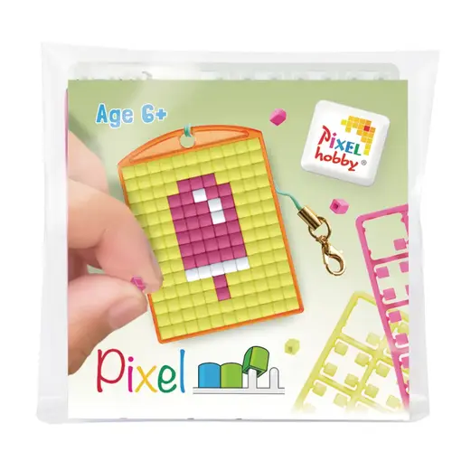 PixelHobby Pixelhobby Sleutelhanger Ijsje PixelHobby Pixelhobby Sleutelhanger Ijsje