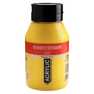 Amsterdam Amsterdam Acrylverf 1000 ml Azogeel Licht 268 Amsterdam Amsterdam Acrylverf 1000 ml Azogeel Licht 268