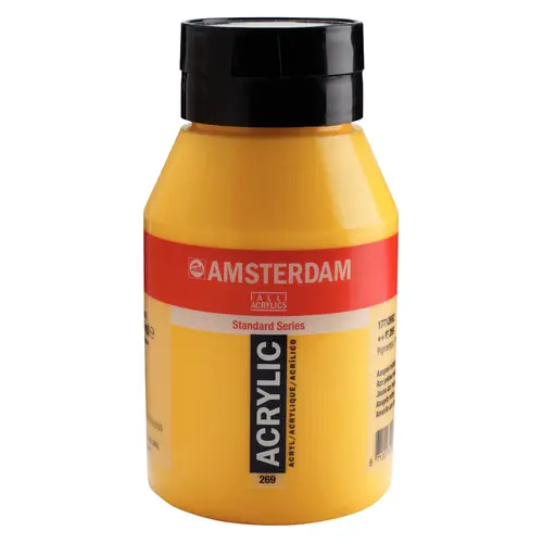 Amsterdam Amsterdam Acrylverf 1000 ml Azogeel Middel 269 Amsterdam Amsterdam Acrylverf 1000 ml Azogeel Middel 269