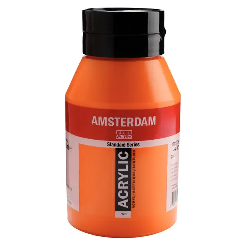 Amsterdam Amsterdam Acrylverf 1000 ml Azo-Oranje 276 Amsterdam Amsterdam Acrylverf 1000 ml Azo-Oranje 276