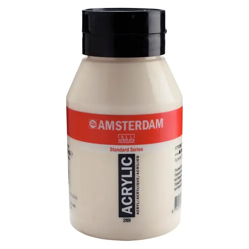 Amsterdam Amsterdam Acrylverf 1000 ml Titaanbuff Licht 289 Amsterdam Amsterdam Acrylverf 1000 ml Titaanbuff Licht 289