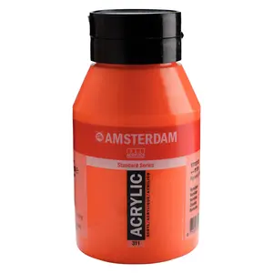 Amsterdam Amsterdam Acrylverf 1000 ml Vermiljoen 311 Amsterdam Amsterdam Acrylverf 1000 ml Vermiljoen 311