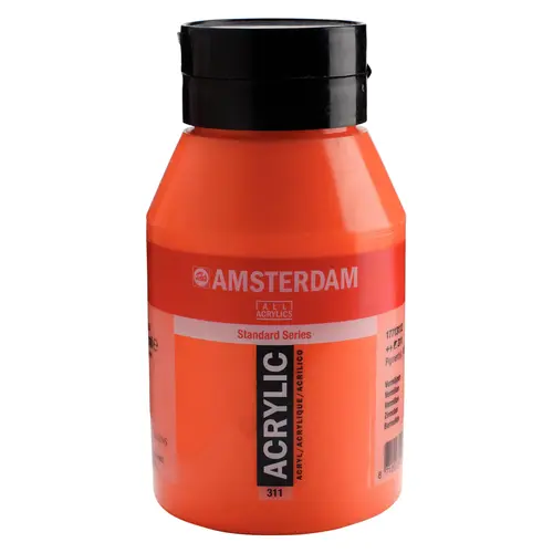 Amsterdam Amsterdam Acrylverf 1000 ml Vermiljoen 311 Amsterdam Amsterdam Acrylverf 1000 ml Vermiljoen 311