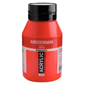 Amsterdam Amsterdam Acrylverf 1000 ml Pyrrolerood 315 Amsterdam Amsterdam Acrylverf 1000 ml Pyrrolerood 315