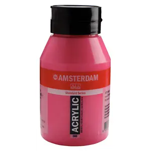 Amsterdam Amsterdam Acrylverf 1000 ml Quinacridoneroze 366 Amsterdam Amsterdam Acrylverf 1000 ml Quinacridoneroze 366