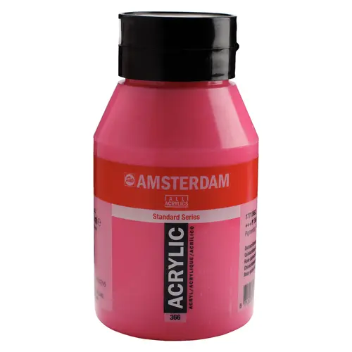 Amsterdam Amsterdam Acrylverf 1000 ml Quinacridoneroze 366 Amsterdam Amsterdam Acrylverf 1000 ml Quinacridoneroze 366