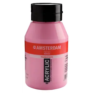 Amsterdam Amsterdam Acrylverf 1000 ml Quinacridoneroze Licht 385 Amsterdam Amsterdam Acrylverf 1000 ml Quinacridoneroze Licht 385