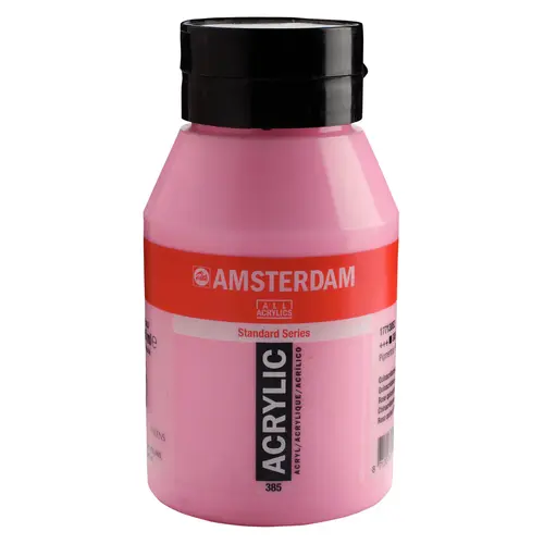 Amsterdam Amsterdam Acrylverf 1000 ml Quinacridoneroze Licht 385 Amsterdam Amsterdam Acrylverf 1000 ml Quinacridoneroze Licht 385