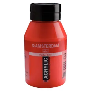 Amsterdam Amsterdam Acrylverf 1000 ml Naftolrood Middel 396 Amsterdam Amsterdam Acrylverf 1000 ml Naftolrood Middel 396