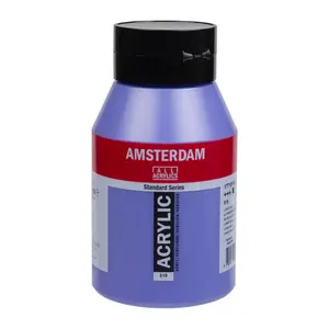 Amsterdam Amsterdam Acrylverf 1000 ml Ultramarijnviolet Licht 519 Amsterdam Amsterdam Acrylverf 1000 ml Ultramarijnviolet Licht 519