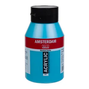 Amsterdam Amsterdam Acrylverf 1000 ml Turkooisblauw 522