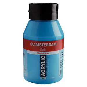 Amsterdam Amsterdam Acrylverf 1000 ml Briljantblauw 564 Amsterdam Amsterdam Acrylverf 1000 ml Briljantblauw 564