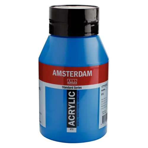 Amsterdam Amsterdam Acrylverf 1000 ml Primaircyaan 572 Amsterdam Amsterdam Acrylverf 1000 ml Primaircyaan 572