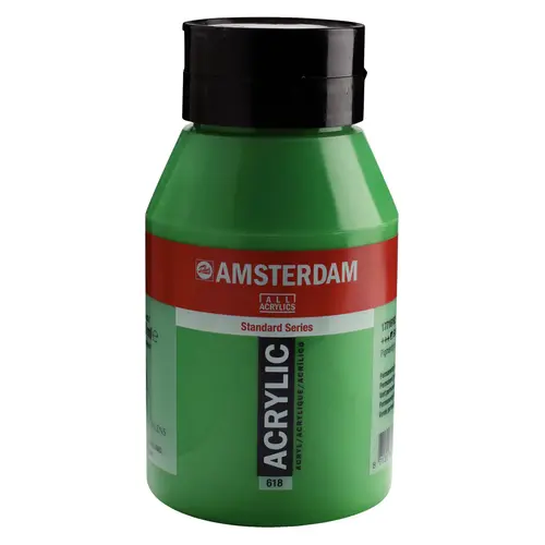 Amsterdam Amsterdam Acrylverf 1000 ml Permanentgroen Licht 618