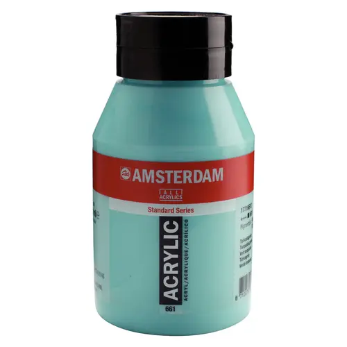 Amsterdam Amsterdam Acrylverf 1000 ml Turkooisgroen 661 Amsterdam Amsterdam Acrylverf 1000 ml Turkooisgroen 661