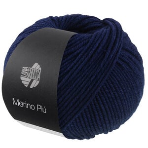 Lana Grossa Lana Grossa Merino Piú 0009 Nachtblauw Lana Grossa Lana Grossa Merino Piú 0009 Nachtblauw