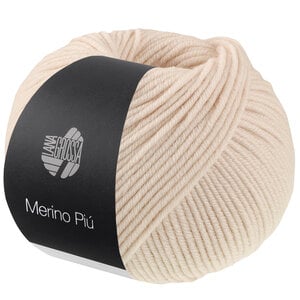 Lana Grossa Lana Grossa Merino Piú 0001 Lichtbeige Lana Grossa Lana Grossa Merino Piú 0001 Lichtbeige