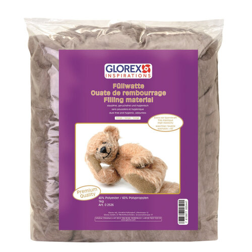 Glorex Bruine vulwatten 1 kilo