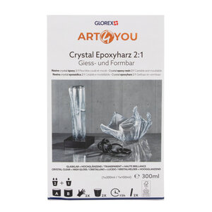 Glorex Crystal epoxyhars 2:1 300 ml Glorex Crystal epoxyhars 2:1 300 ml