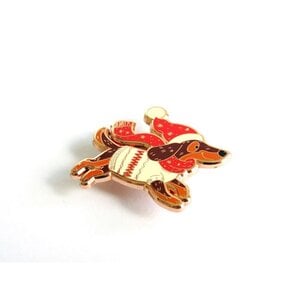 Leti Stitch Needle Minder Santa Dachshund