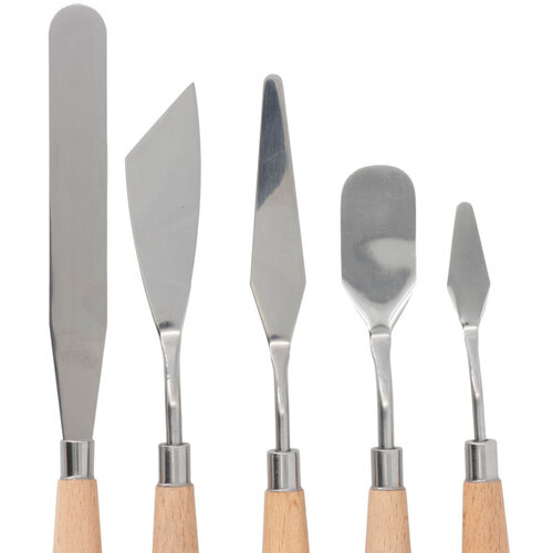Glorex Paletmessen universele set 5 stuks Glorex Paletmessen universele set 5 stuks