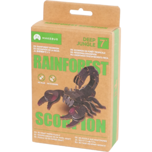 MakeBug 3D Modelbouwpakket Deep Jungle Rainforest scorpion MakeBug 3D Modelbouwpakket Deep Jungle Rainforest scorpion