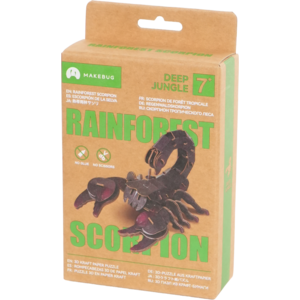 Makebug MakeBug 3D Modelbouwpakket Deep Jungle Rainforest scorpion Makebug MakeBug 3D Modelbouwpakket Deep Jungle Rainforest scorpion