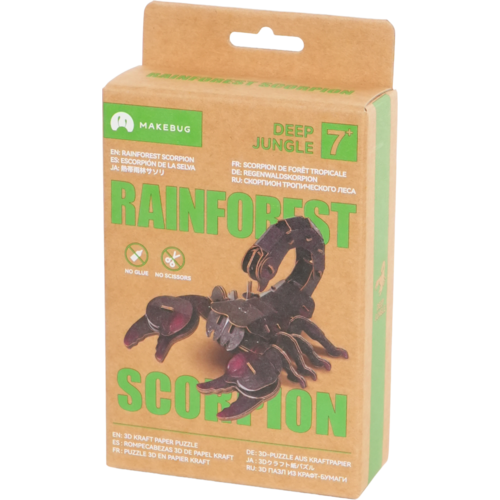 Makebug MakeBug 3D Modelbouwpakket Deep Jungle Rainforest scorpion Makebug MakeBug 3D Modelbouwpakket Deep Jungle Rainforest scorpion