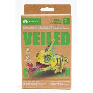 MakeBug 3D Modelbouwpakket Deep Jungle Velied Chameleon MakeBug 3D Modelbouwpakket Deep Jungle Velied Chameleon