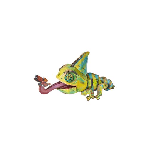 Makebug MakeBug 3D Modelbouwpakket Deep Jungle Velied Chameleon Makebug MakeBug 3D Modelbouwpakket Deep Jungle Velied Chameleon