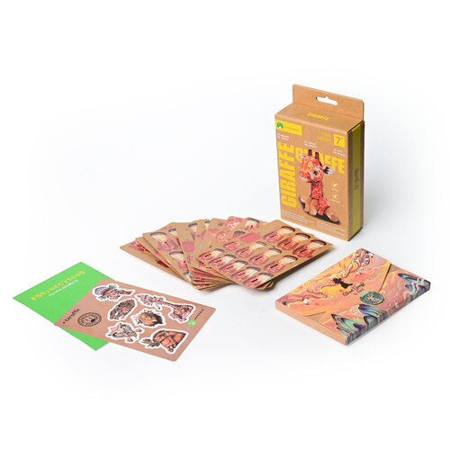 Makebug MakeBug 3D Modelbouwpakket Tiny Serie Giraffe Makebug MakeBug 3D Modelbouwpakket Tiny Serie Giraffe