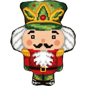 Vervaco Vervaco Kruissteekvormkussen met rug Notenkrakertje Vervaco Vervaco Kruissteekvormkussen met rug Notenkrakertje
